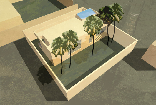 familiengaestehaus, vogelperspektive