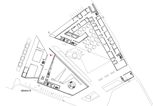 wettbwerb archaeologisches zentrum mainz, grundriss erdgeschoss