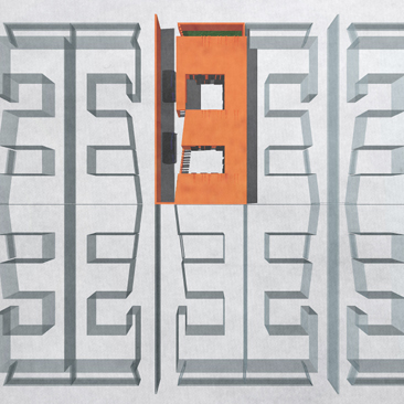 familienwohnhaus in doha, lageplan