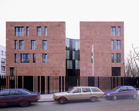 indische botschaft, eingang