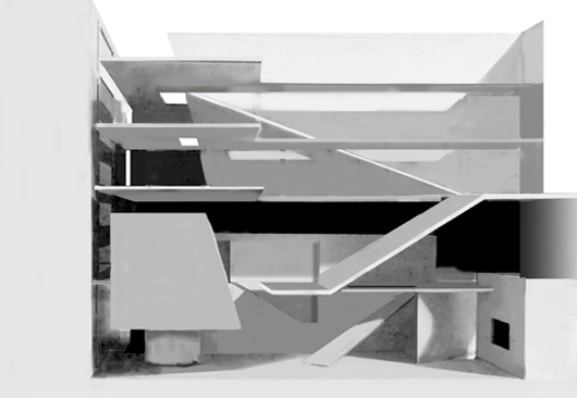 wettbewerb befreiungskriegsmuseum dhaka, innenansicht modell