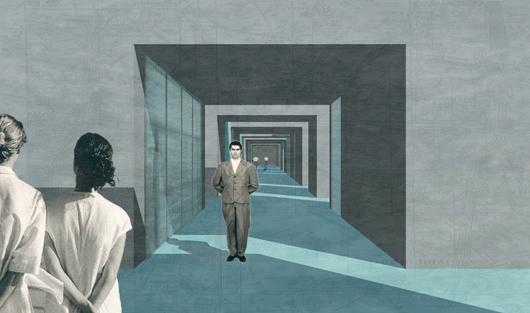 statt schloss - raeume der ruhe in mitte, der weg ueber das gebaeude