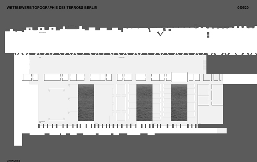 wettbewerb topographie des terrors, grundriss